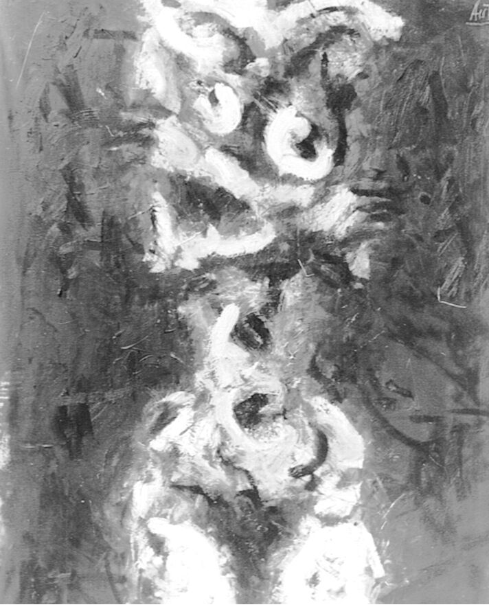 1963 desnudo con los brazos cruzados 1
