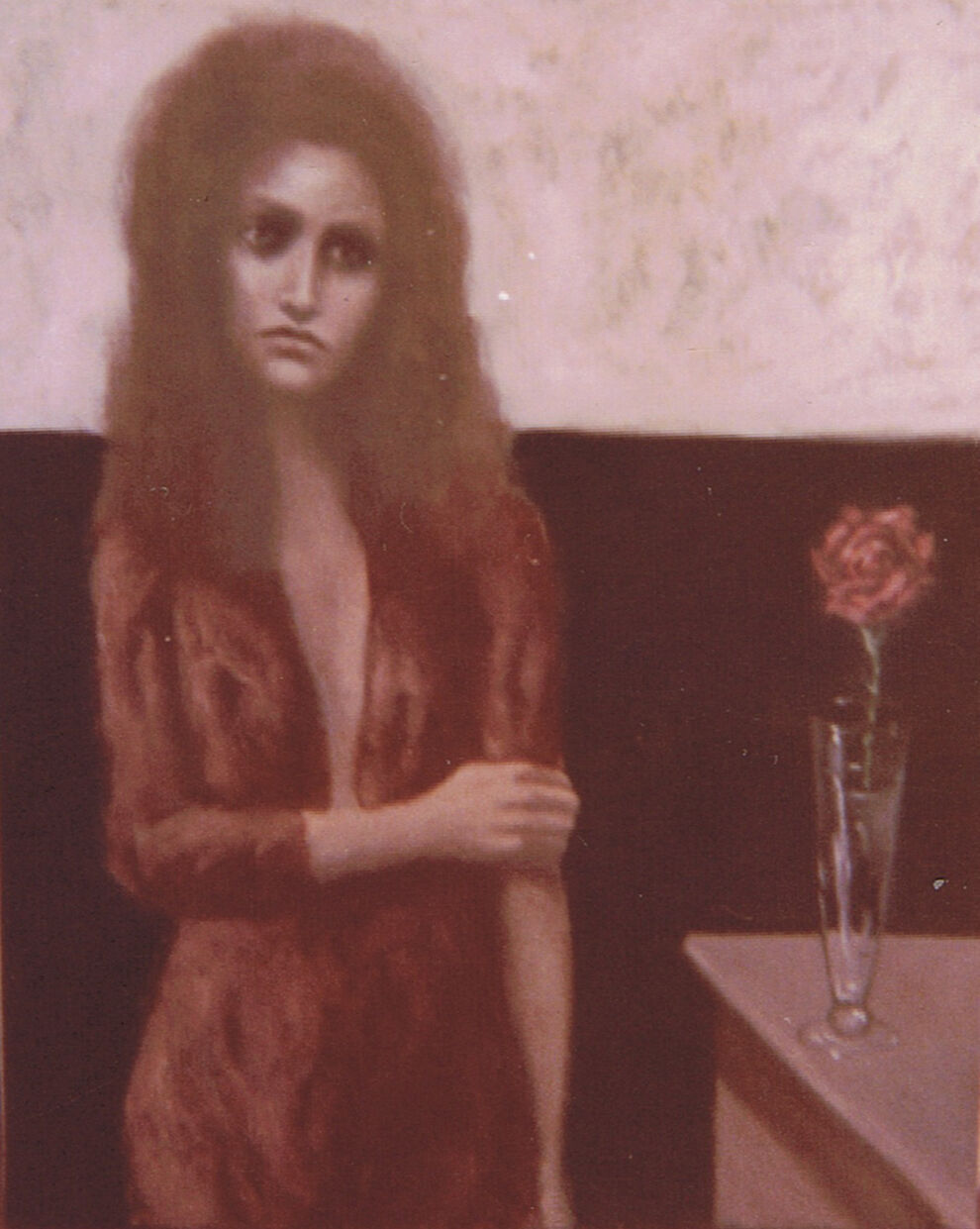 Mujer y clavel