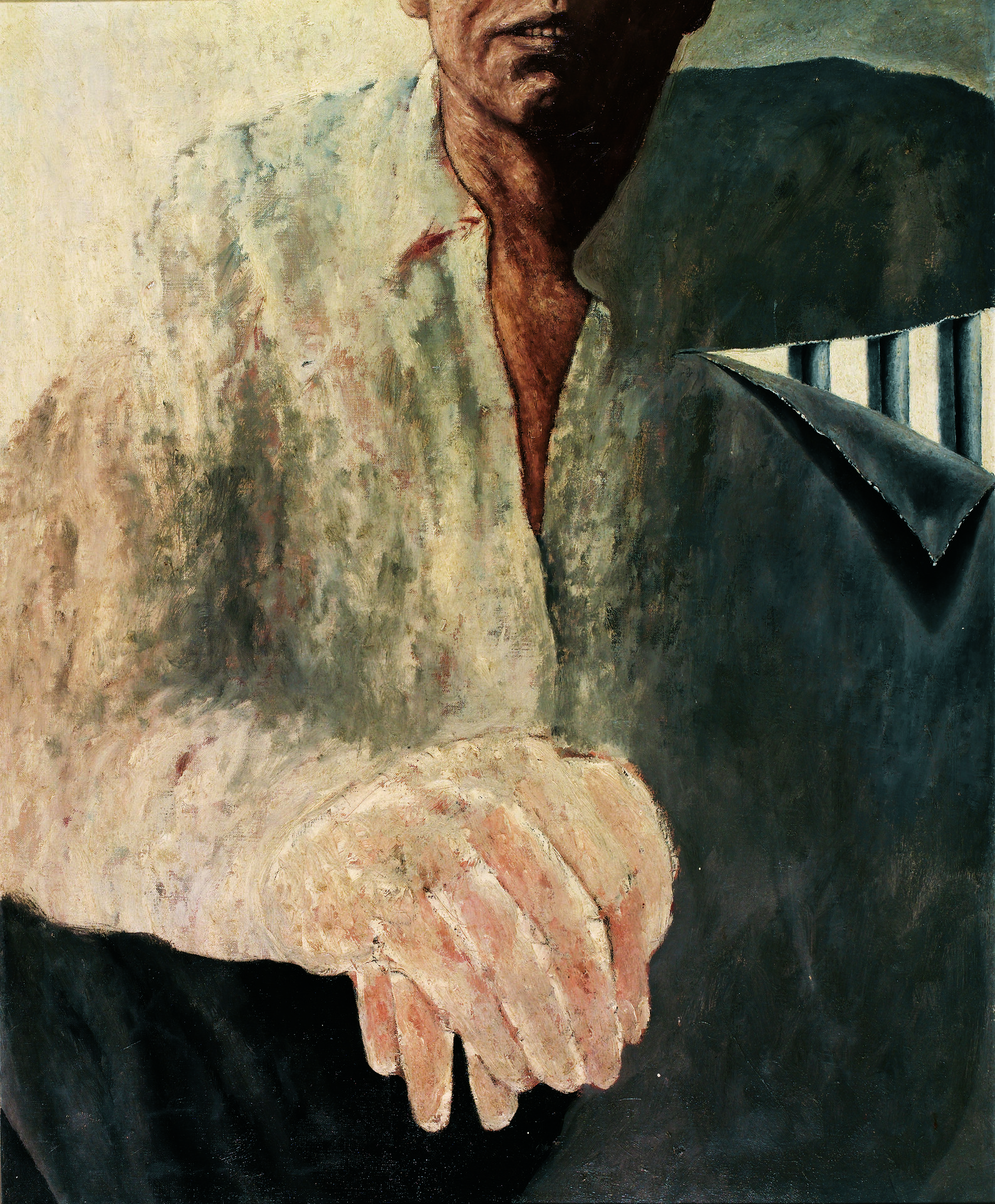 1971 la espera. pintura para chapuza uno