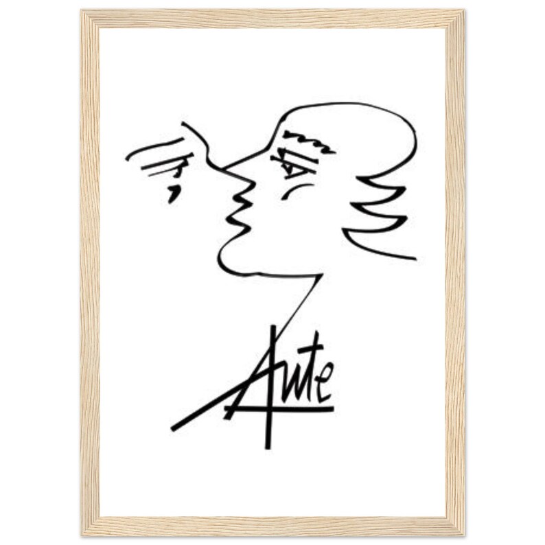 Lámina Aute — Póster con marco de madera